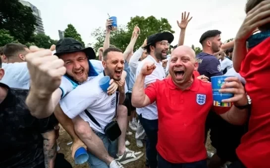 Rewards? The Sun: England fans behaved well in the opener, they can drink stronger beer in the next game