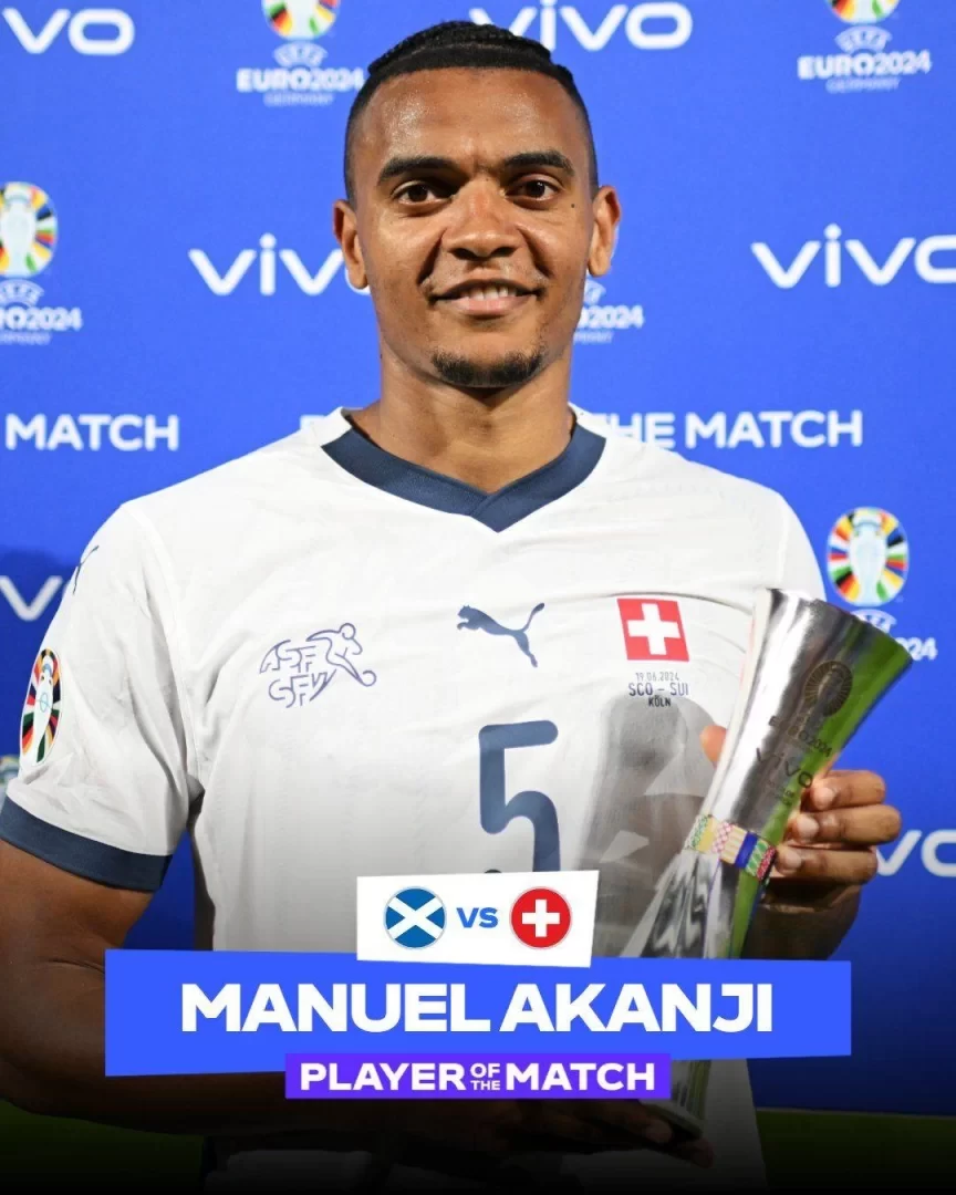 Official: Akanji Voted Man of the Match in Switzerland vs. Scotland