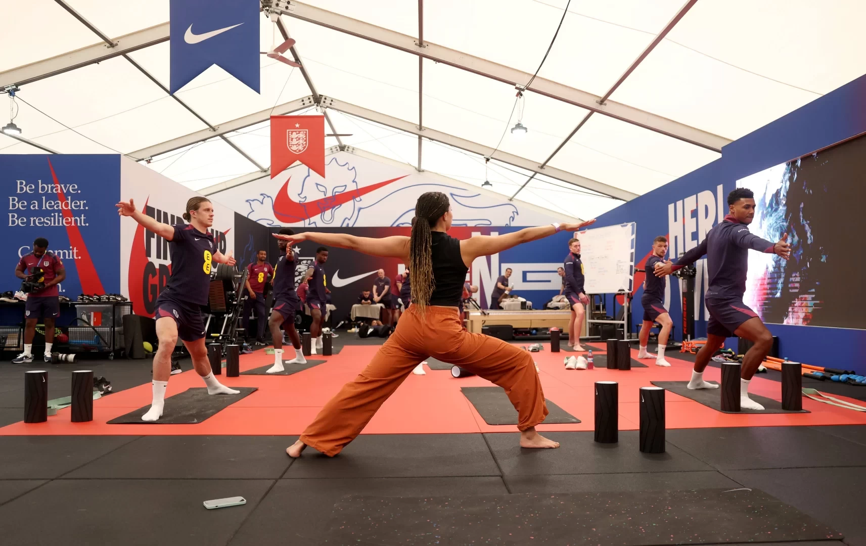 Southgate's England Team Takes Yoga Class After Draw