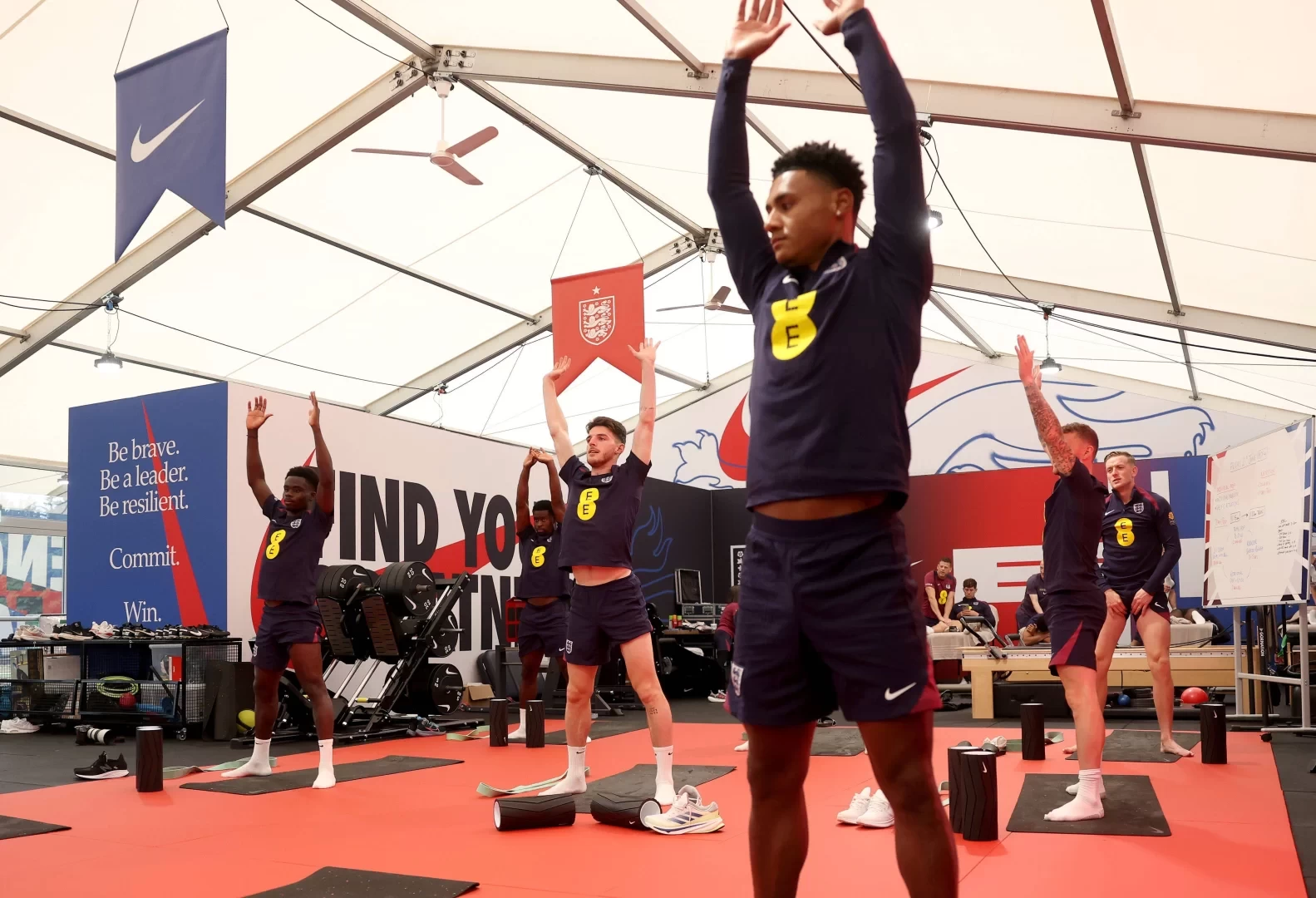 Southgate's England Team Takes Yoga Class After Draw