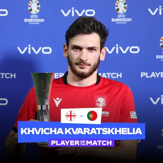 Official: Kvaratskhelia Named Man of the Match in Georgia-Portugal Game