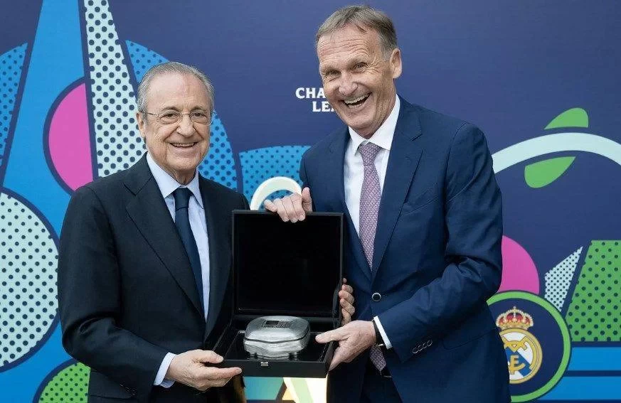 A Diplomatic Gesture? Florentino Pérez Diners With Ceferin and Dortmund CEO Before Champions League Final