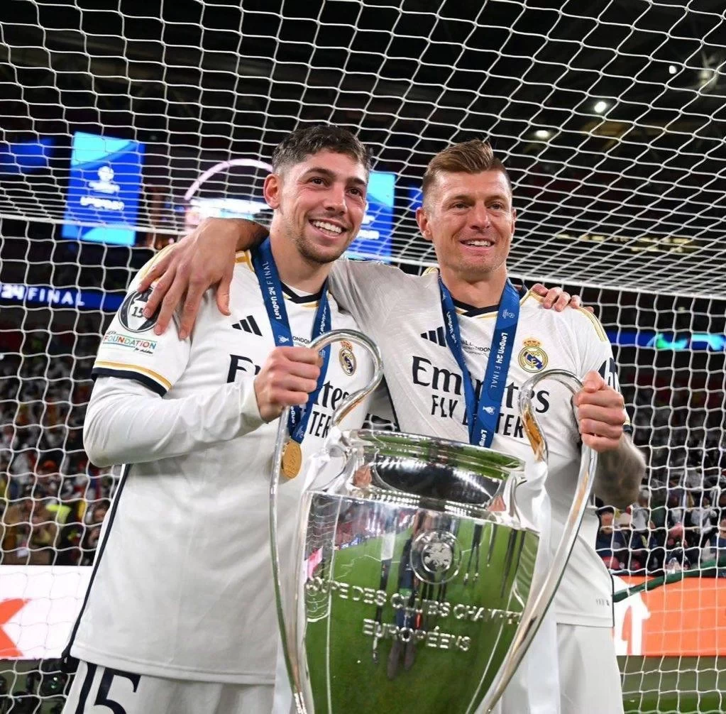 Legacy! Valverde Confirms He Will Inherit Kroos’ Number 8 Jersey After Champions League Win