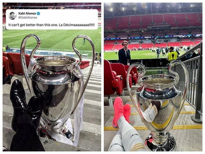 Following in the Footsteps of a Legend! Tchouaméni Recreates Alonso’s Celebration After Winning the Champions League, Neither Played in the Final