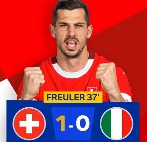 Half-time Data: Switzerland on Target, Italy with Just One Shot