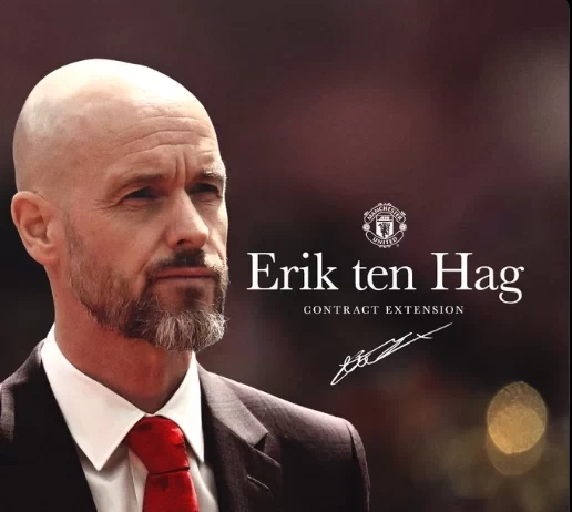 Official: Ten Hag signs new contract with Manchester United until 2026