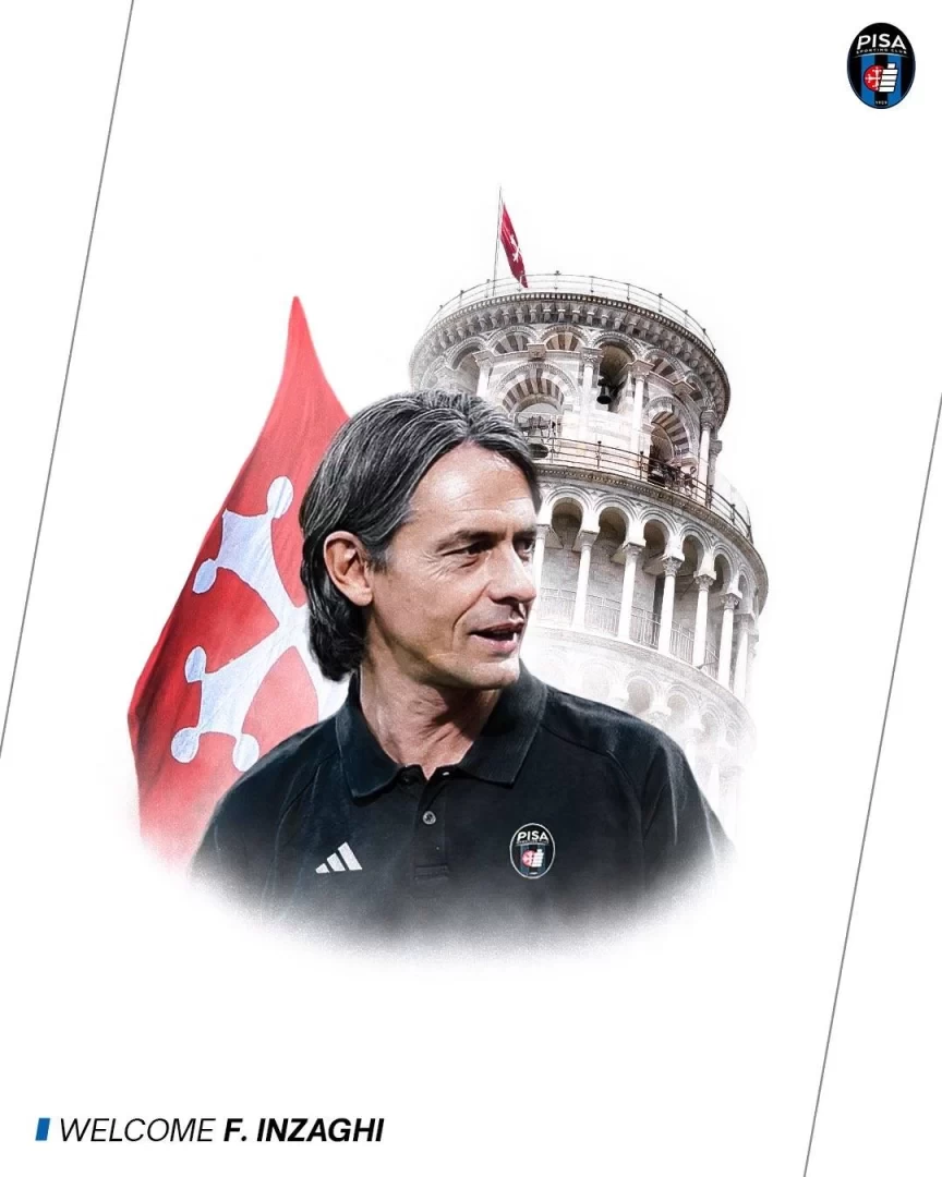 Official: Filippo Inzaghi appointed Pisa manager