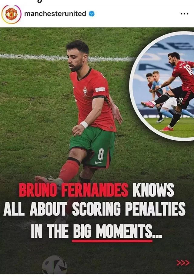 Manchester United Praises Bruno Fernandes’ Penalty-Taking Abilities, Fans Outraged: “Disrespectful Towards Ronaldo”