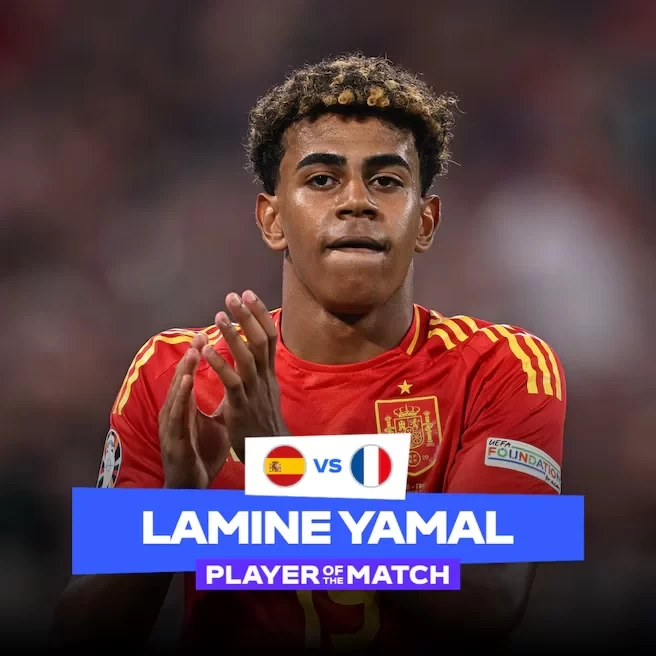 Official: Yamal Named Man of the Match in Spain-France Clash