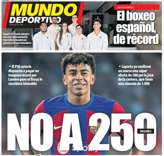 Hype? Barcelona Claims to Have Rejected a €250 Million Bid from PSG for Yamal. PSG Furious: “No Such Thing”