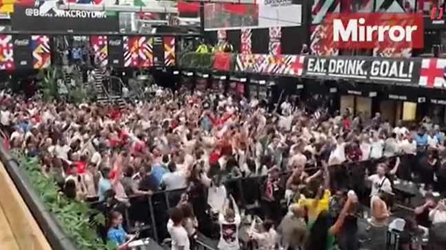 Deserved to be beaten? England fans taunt Germany after their exit, sparking clashes and beer-throwing