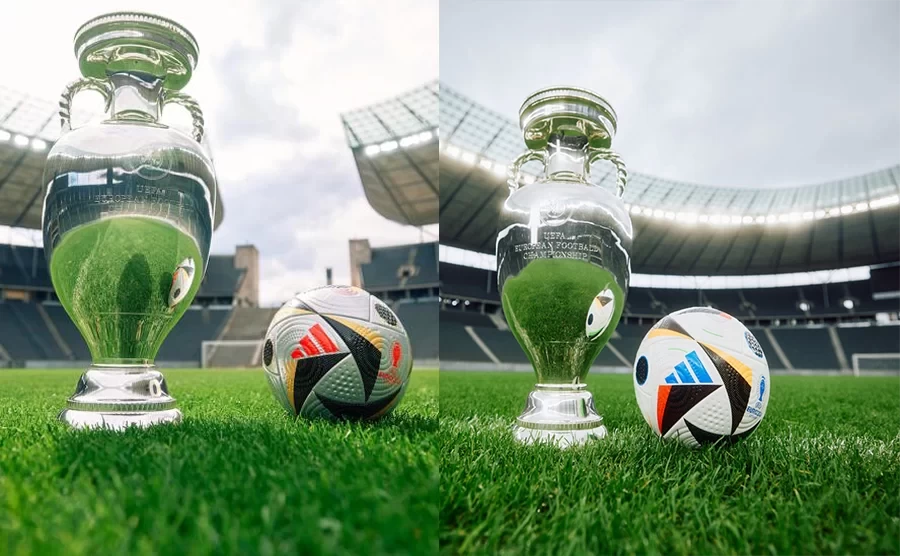 UEFA officially releases the final match ball: White background replaced by silver