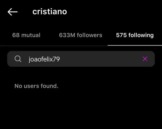 Cristiano Ronaldo Unfollowing Felix is Fake News, He Never Followed Him as National Teammates