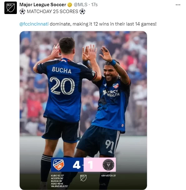 Major Blunder! MLS Official “Fingers” Cincinnati FC Two Goals