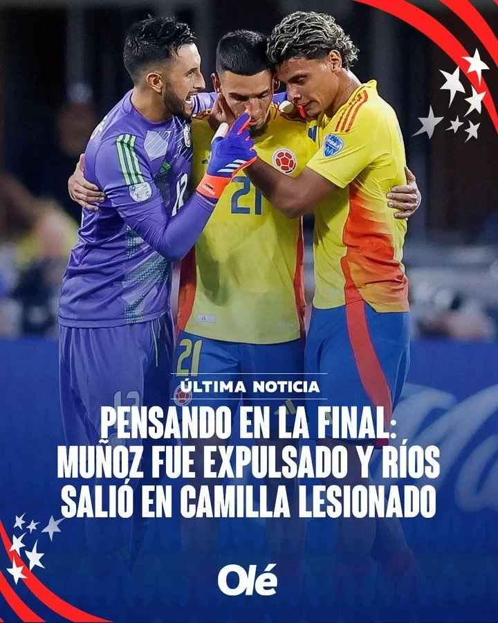 Colombia advances to the final, but faces challenges with one player suspended and another injured