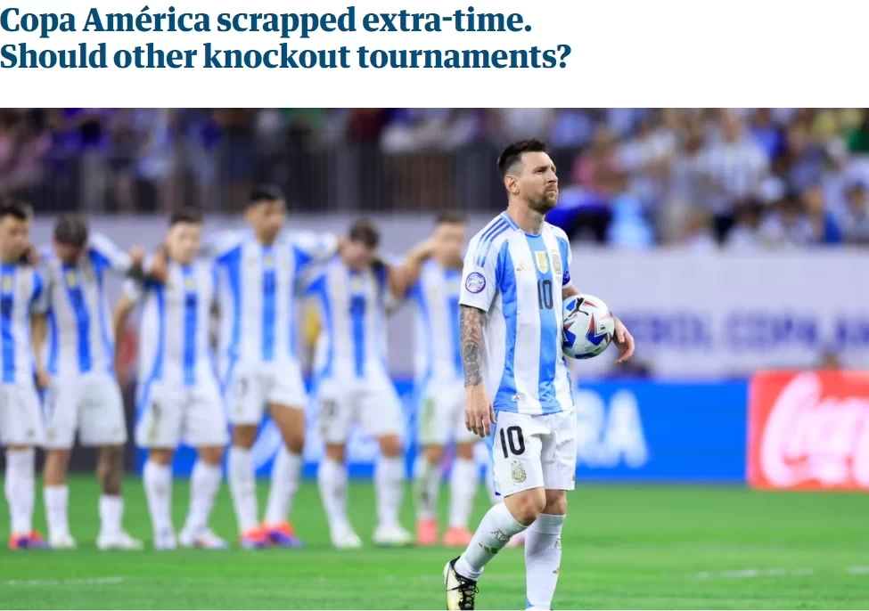 The Guardian: Should Copa América’s Elimination of Extra Time Be Adopted by Other International Tournaments?