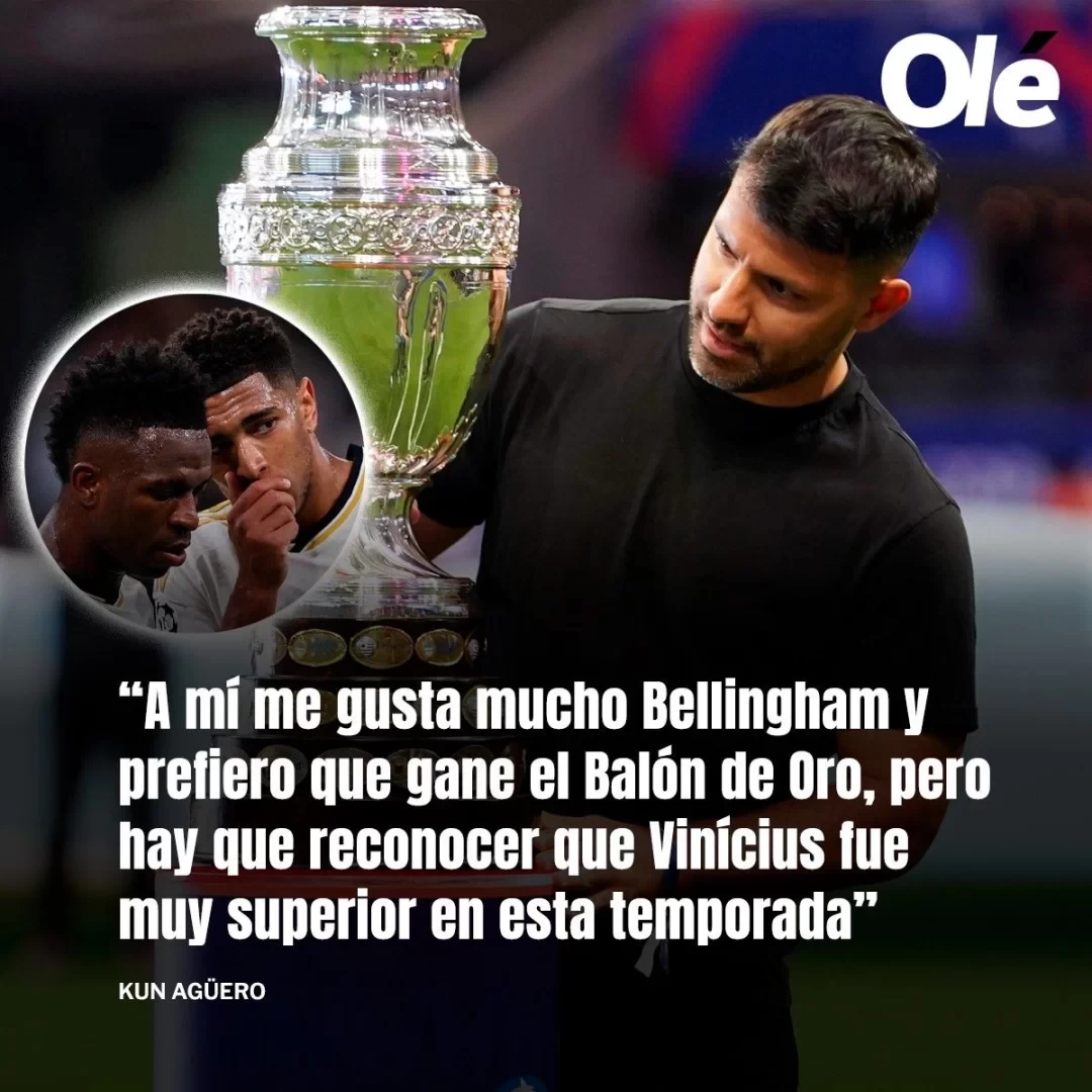 Aguero: Vinicius is better than Mbappe, hopes Bellingham wins Ballon d’Or