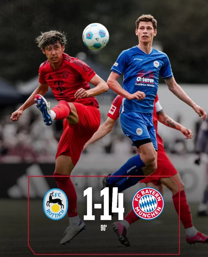 Friendly Match Report: Tel hat-trick, Ilanga Kundé double, Bayern crushes Rottach-Egern