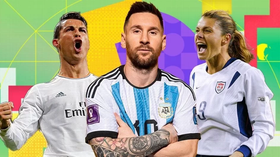 Do you agree? ESPN ranks Messi and Marta as the greatest male and female footballers of the century, with Ronaldo in second place.