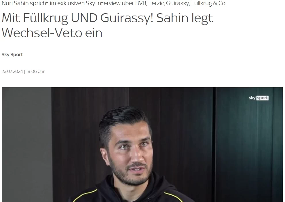 Sahin: I don’t want to be an assistant coach for too long, I was fully prepared to take over Dortmund