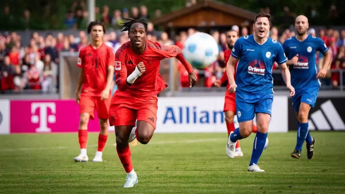 Goal! Bayern Munich’s crushing win in their first friendly is becoming a habit, scoring against the same opponent again