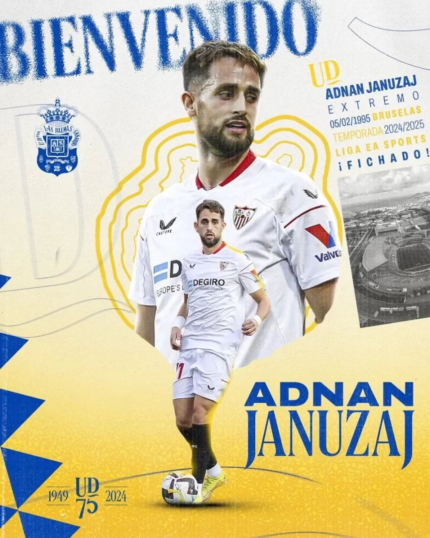 Official: Sevilla winger Januzaj joins Las Palmas on loan