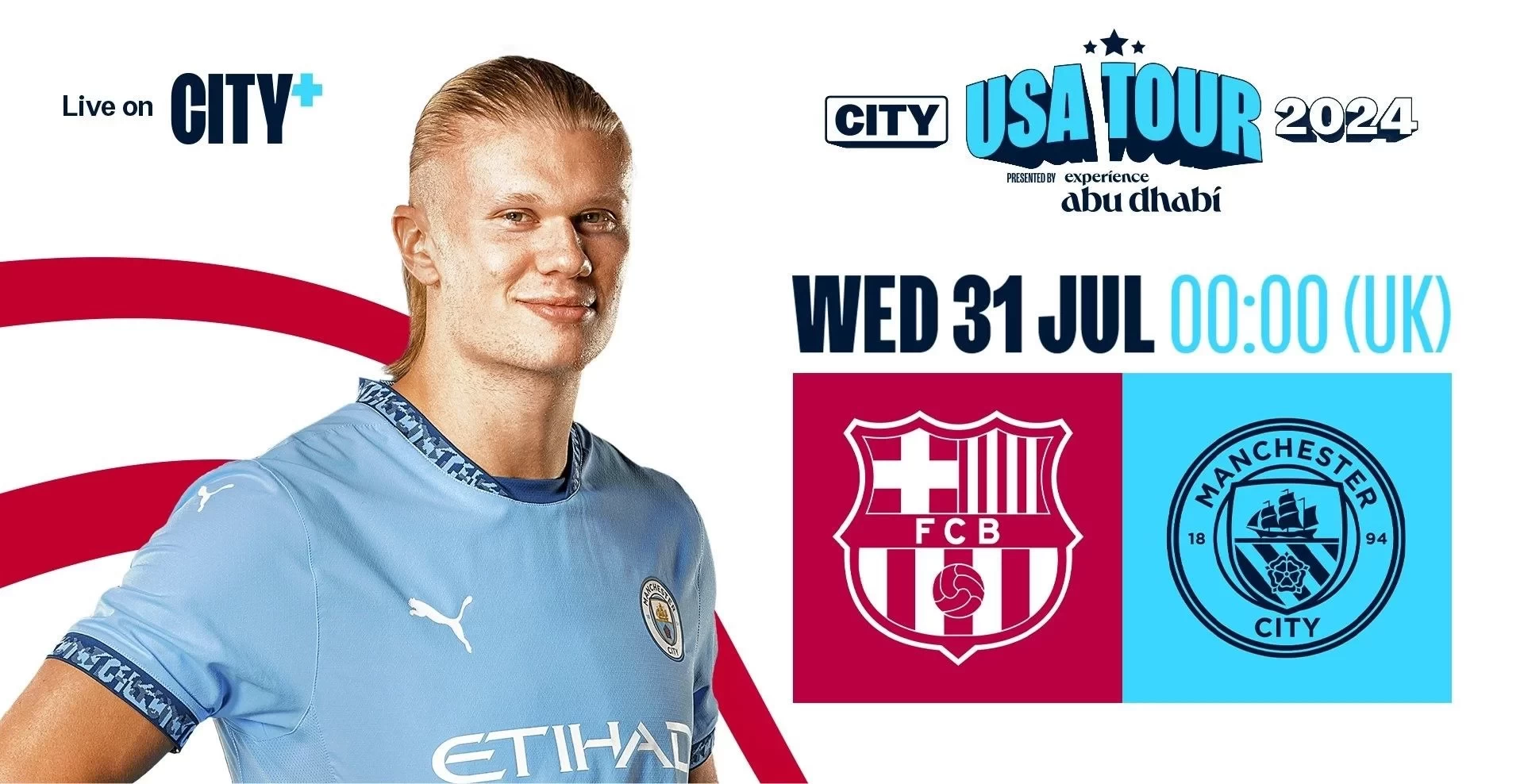 Delayed nearly . hours! Official: Manchester City vs Barcelona friendly will kick off at _