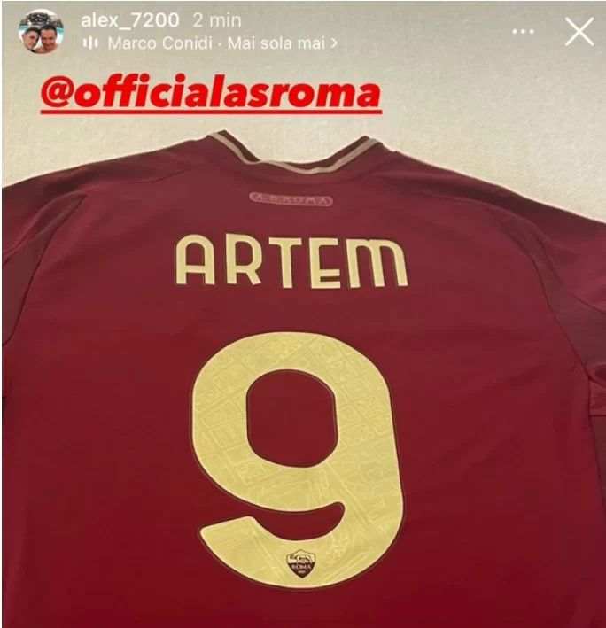 Agent Proves? Dovbyk’s Agent Posts Roma Jersey on Social Media