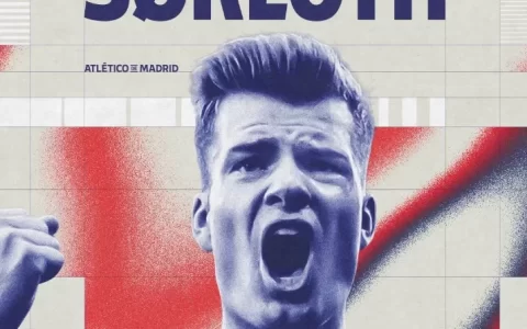 Atletico Madrid officially announce signing of Norwegian striker Sorloth, who posts a picture on social media: Dream come true