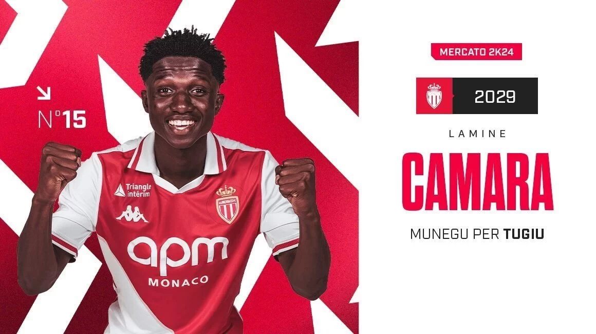 Official Monaco: Senegalese midfielder Camara joins