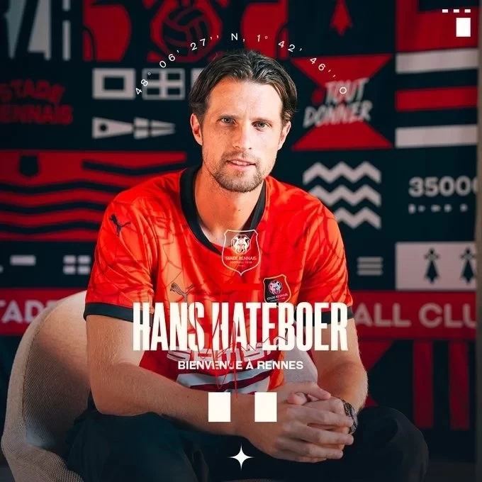 Official: Rennes signs Dutch versatile player Hateboer, who won the Europa League with Atalanta