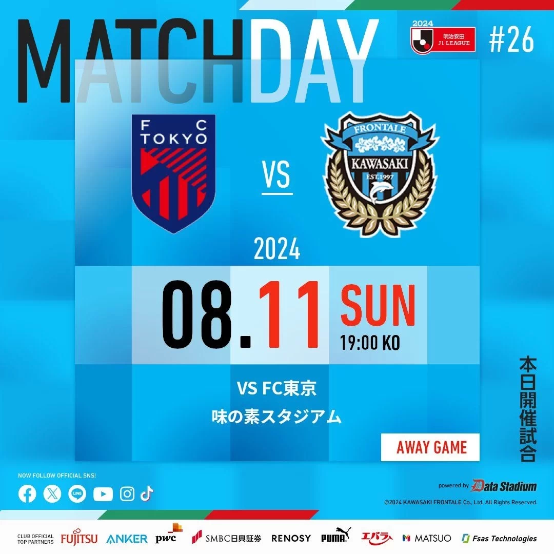 J.League Preview: FC Tokyo’s Home Form Lacks, Kawasaki Frontale’s Key Defenders Injured