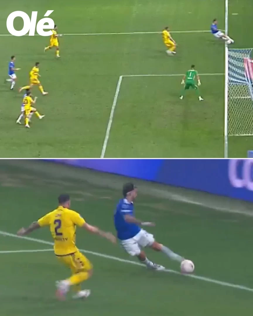 Was the ball out? Boca Juniors players protest Cruzeiro goal claiming ball was out of bounds before goal