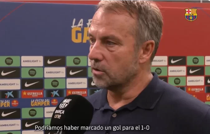 Flick Speaks on Joan Gamper Trophy Loss: “If We Scored First, the Game Could Have Been Completely Different”