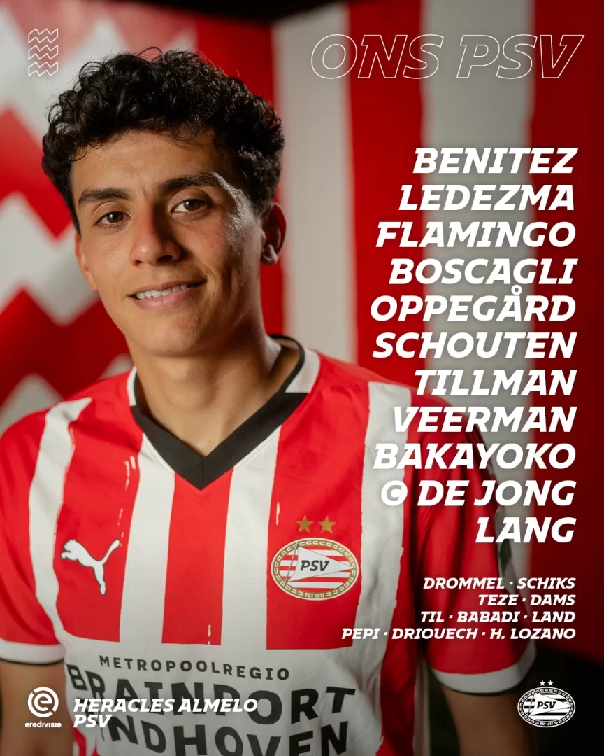 PSV vs Heracles Starting Lineups: Teze on the Bench, Vertessen and De Jong Start