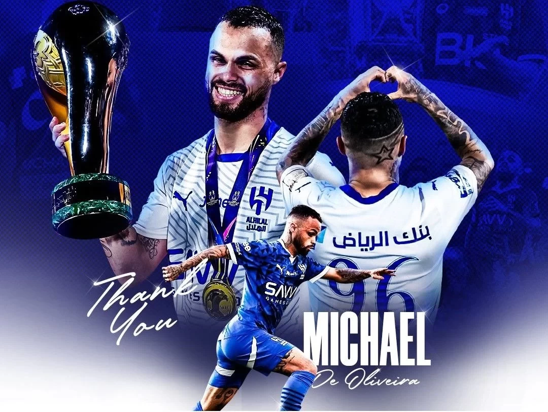 Official: Al-Hilal terminates contract with Brazilian winger Michael, reported to return to Flamengo