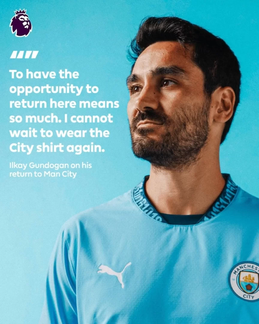 Premier League Official: Welcome back to the Premier League, Gundogan