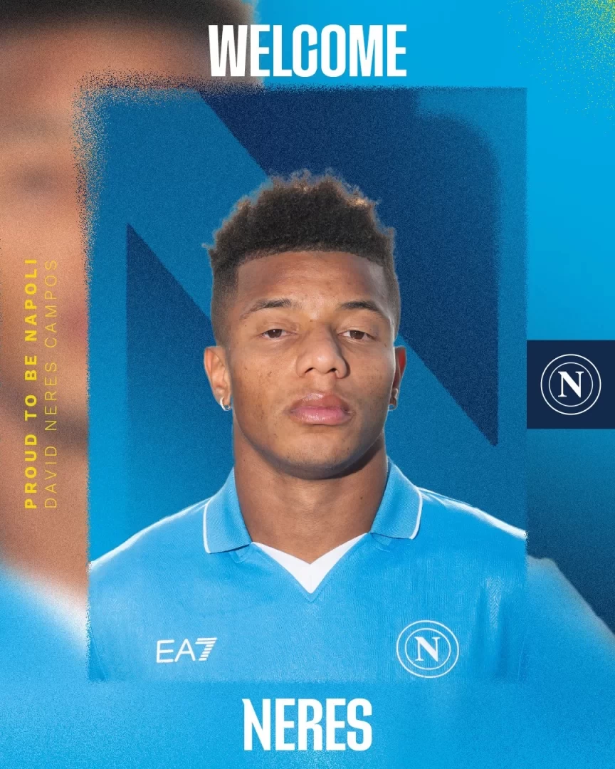 Official: David Neres joins Napoli from Benfica on a permanent deal