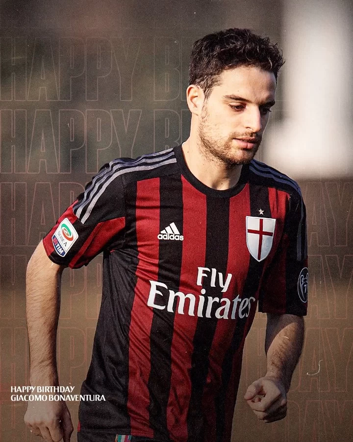 Carrying the team through the low times! Milan’s official Twitter: Happy Birthday Bonaventura