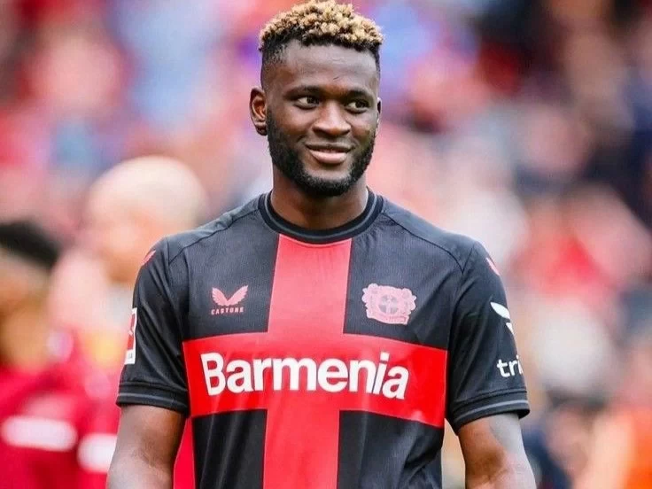 Boniface Faces Suspension After Giving Middle Finger, Could Miss Leverkusen Opener