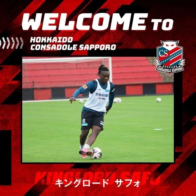 Official: Sapporo Consadole sign Ghanaian forward Safo