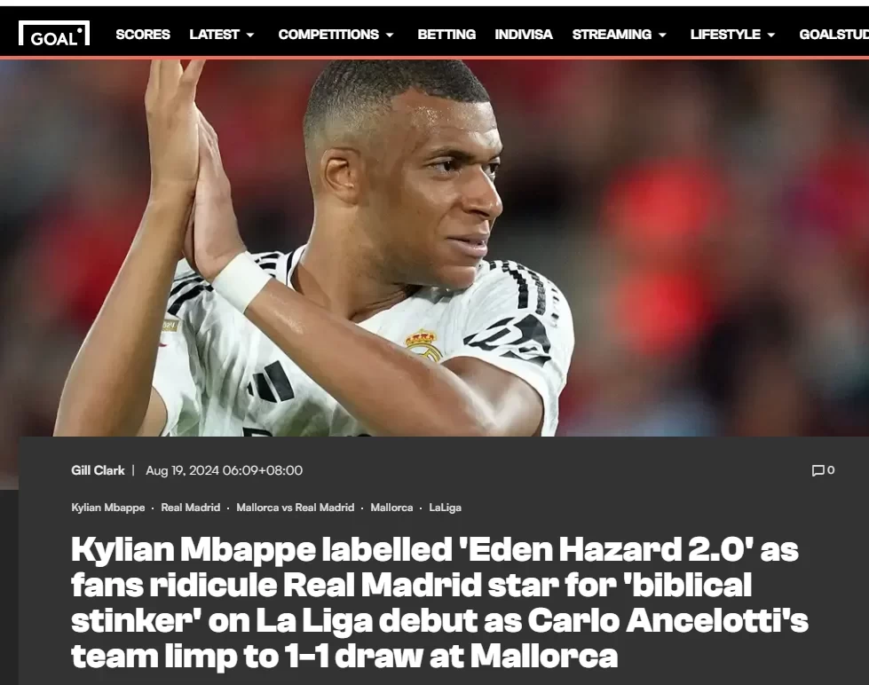 It’s not easy to be in the Galactic Battleship! Real Madrid fans rant at Mbappé: Azar. Version, Go be a substitute!