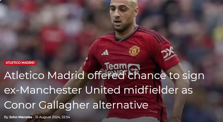 French Media: Atletico Madrid to Target Amrabat if They Can’t Sign Gallagher