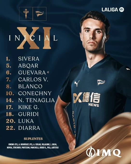 Celta Vigo vs Alaves Starting Lineups: Aspas vs Vicente