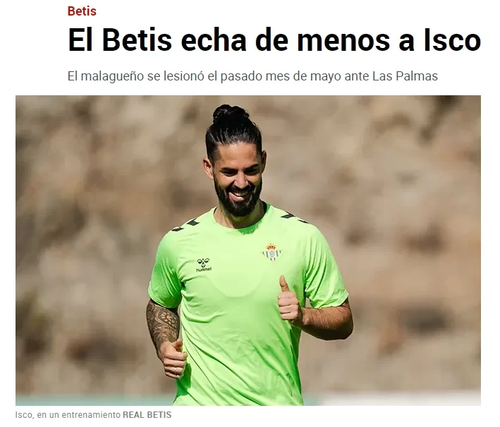 Real Betis Unbeaten in Four Matches Since Isco’s Absence, Fans and Club Await His Return