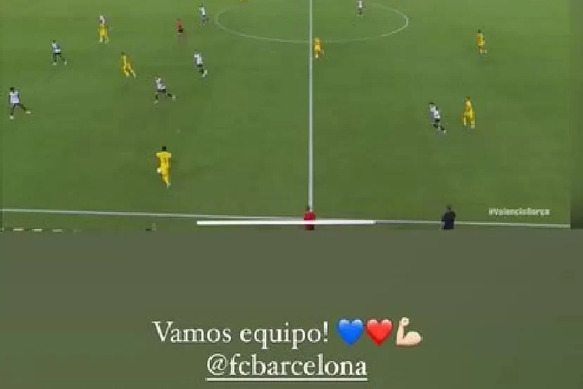 Hilarious! Fermín’s Screenshot Cheering for Barça Caught Using Illegal Stream, Prompting Deletion