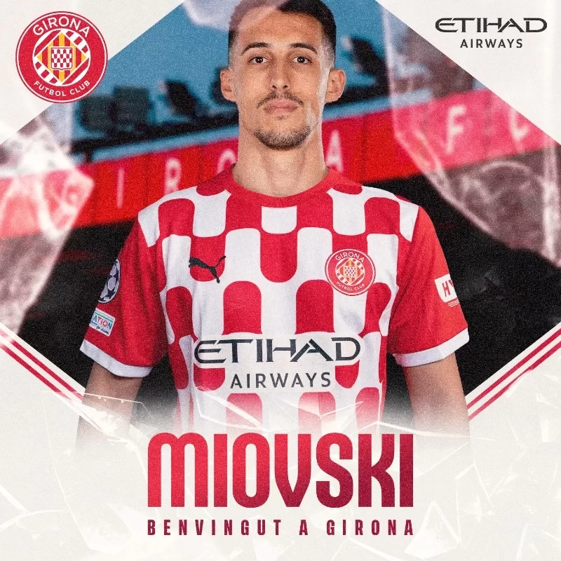 Girona Official: Former Aberdeen Striker Miovski Joins the Club on a Four-Year Deal