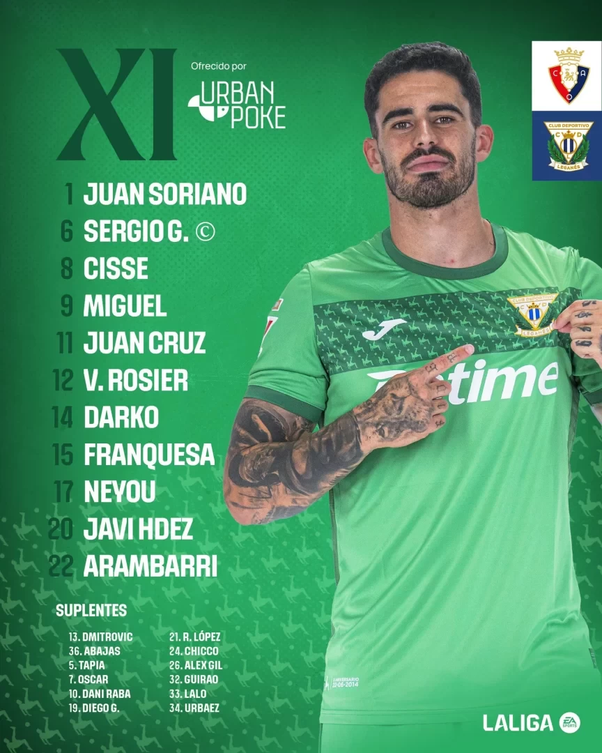 Osasuna vs Leganés Starting Lineups: Budimir Leads the Way! Arnábar in the lineup