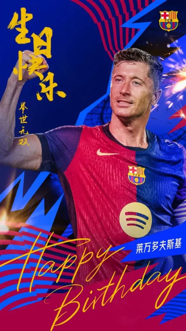 Happy Birthday to Polish Striker Lewandowski